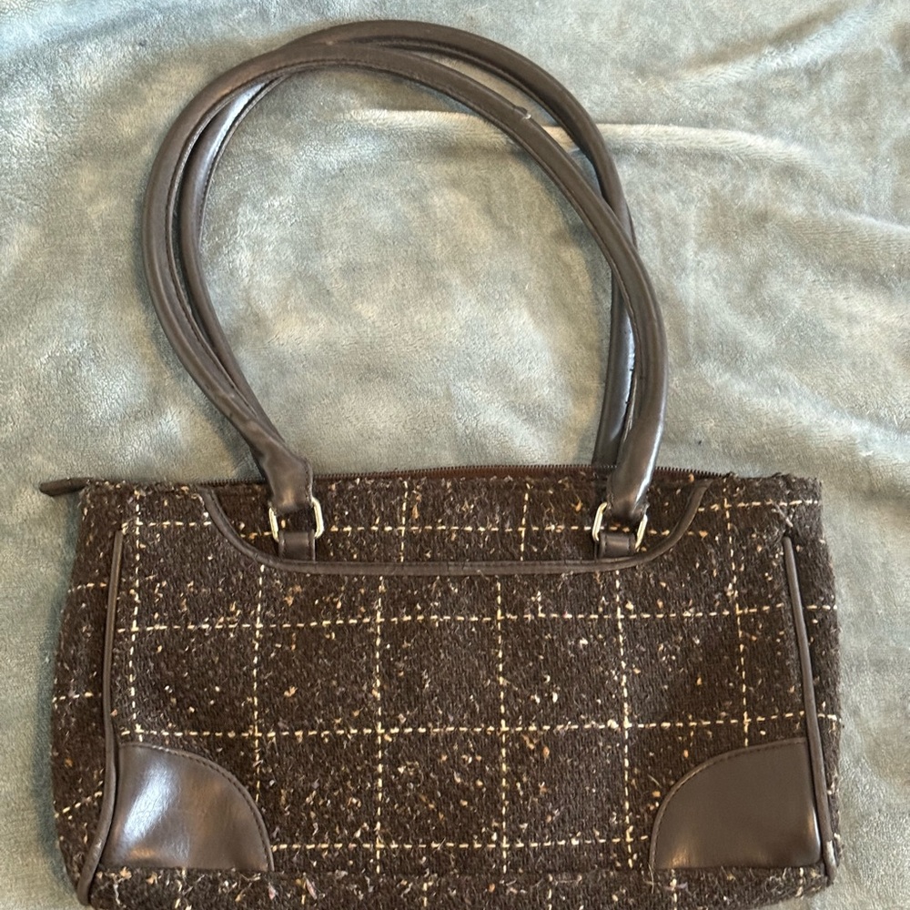 Old Navy Brown Tweed Shoulder Bag